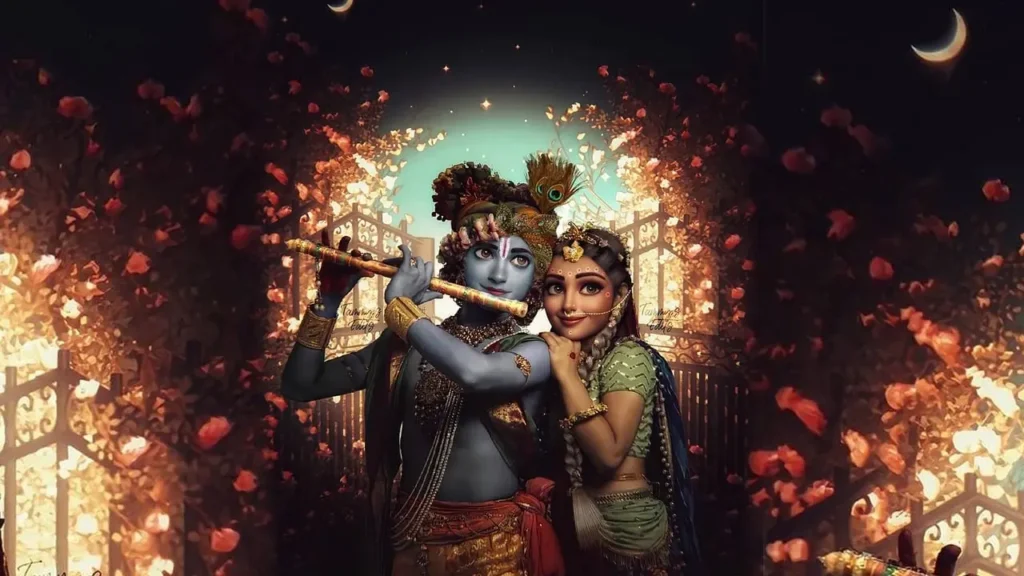 Black Romantic Krishna HD Wallpaper & Picture कृष्ण